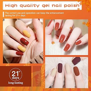 Amazon.com: JODSONE 36 Pcs Gel Nail Polish Kit with U V